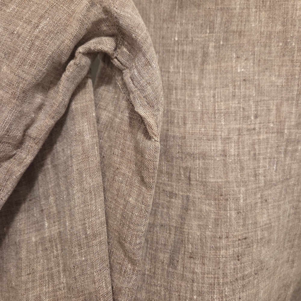 J Jill 100% Linen Petite S blouse Brown - Picture 3 of 8